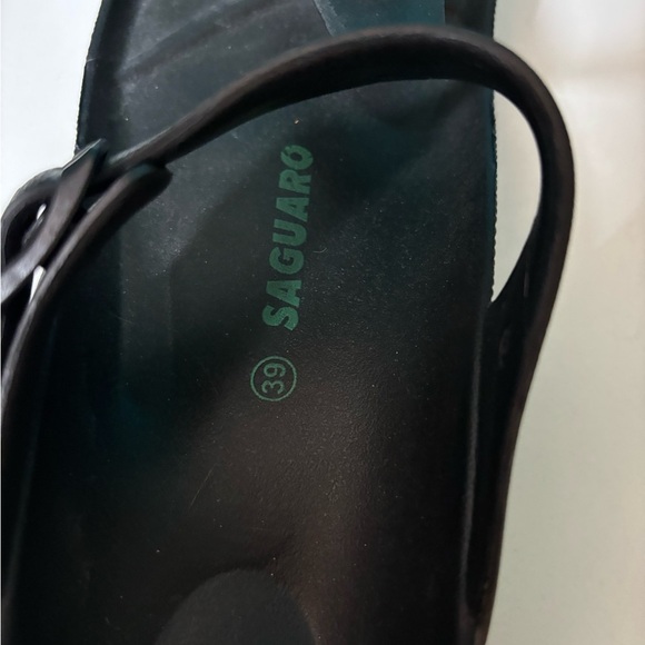 Saguaro Black Buckle Slide Sandals - Picture 2 of 4